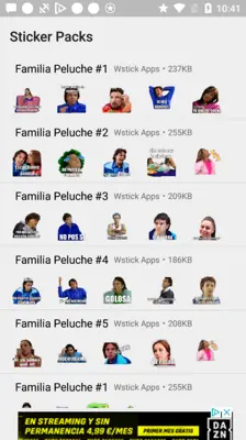 Stickers de la Familia Peluche Para WhatsApp android App screenshot 0