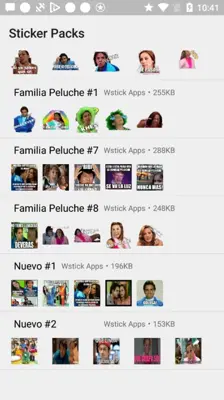 Stickers de la Familia Peluche Para WhatsApp android App screenshot 1