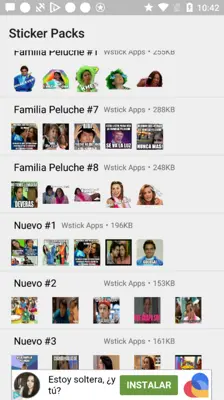 Stickers de la Familia Peluche Para WhatsApp android App screenshot 2